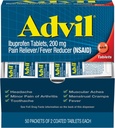 Advil Ibuprofen, 200mg의 2개의 조사 (50의 포장)