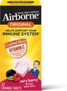 아연을 가진 Airborne 1000mg 비타민 C Chewable 정제, 강력한 산화 방지제 비타민 A C & E - 32 Chewable 정제, 아주 Berry 풍미를 가진 면역성이 있는 지원 보충교재