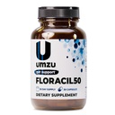 여성 + 남성을위한 UMZU Floracil50 Prebiotics 및 프로바이오틱스, 소화, Gut 건강, 산병, Rhamnousus, 면역력, 에너지 (30 캡슐)