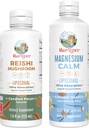 MaryRuth Organics Reishi Liposomal (Candied Pecan) & Magnesium (Almond Vanilla) | Clean Label Project Verified® | 면역, 캘름 및 전반적인 웰빙 비타민 | Vegan, Non-GMO, 글루텐 프리