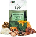LYFE Organic Instant Mushroom Coffee - Lion 's Mane, Chaga, Cordyceps, Turkey Tail | USA는 더 나은 에너지, 포커스, 과트 건강, 면역력을 위한 Adaptogenic Mushrooms를 성장시켰습니다. – 40 서빙