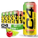 C4 Original Sugar Free Energy Drink 16oz (12 팩) | 체리 Limeade | 인공 색소 또는 염료가없는 사전 운동 성능 음료