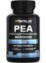 Palmitoylethanolamide Pea Supplement 600 mg | Micronized Pea 99% Highly Purified and Bioavailable | Made in USA | 남성용 보충 교재 - 120 캡슐