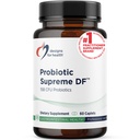 건강 Probiotic Supreme DF에 대한 설계 - 15 억 CFU Dairy-Free Probiotic with Acidophilus + Bifidobacterium Longum, GI + 면역 지원 보충 또는 성인, 남성 + 여성 (60 모자)