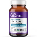 새로운 장 사자 Mane + Reishi 버섯 - LifeShield Mind Force for Mental Clarity with Organic Reishi 버섯 + Vegan + Non-GMO, Nootropic Ingredients - 60 ct