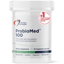 건강 ProbioMed 100 - 소화 건강을위한 Probiotics - Lactobacillus Acidophilus Probiotic + Lactobacillus Rhamnosus가있는 10 Strains - Gut Health + 면역 지원 보충교재 (30 모자)