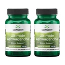 Swanson Ultimate Ashwagandha KSM-66 - 건강한 스트레스 수준을 지원하는 초본 보충 - Calm & Relaxed Mindset을 촉진하는 천연 공식 - (60 Veggie 캡슐, 250mg 각각) (2 팩)