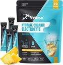 Hydration Electrolyte 분말, Electrolyte 음료, Hydration 보충교재 음료 혼합, 비타민 & 무기물, 친절한 Keto, Vegan, 비 GMO, 설탕, 파인애플 풍미 (20 지팡이)를 가진 Hydration 소포