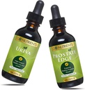Go Nutrients Uriva & Prostate Edge Prostate Supplement for Men with Pygeum and Saw Palmetto Extract Uric Acid Support Supplement, 건강한 우릭 산 수준에 대한 Ease Discomfort