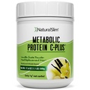 NaturalSlim Protein Powder with Vitamins and Minerals Metabolic C-Plus - 비타민 C, 아연 및 아미노산 - 초콜릿 단백질 분말 10 서빙 1.1 lb.