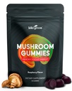 KIKI Green Mushroom Gummies with Lion's Mane and 9 Adaptogen Superfoods Blend - Chaga, Red Reishi, Cordyceps, Shiitake, Black Fungus | 60 개, 10 : 1 추출물