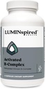 LUMINSPIRED 건강 비타민 B 복합체 비타민 C & Biotin, 면역 지원을위한 모든 비타민 B 다이어트 보충, Metabolism, 산화 방지제, 무드 및 에너지, 글루텐 무료, Vegan - 90 개