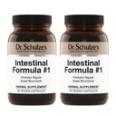 Schulze의 Intestinal Formula #1 - 대령 건강 지원을위한 Bowel 운동 보충 - Bloating & Constipation Aid - Intestinal Cleanse - 모든 자연 - 식물 기반 - Vegan - 90 카운트 (2 팩)