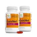 Terry Naturally CuraMed + 임상 OPC - 프랑스 포도 씨앗 추출물과 Curcumin 보충 - 뇌, 전립선 및 간 건강 지원 - Ar-Turmerone - 60 Softgels (2 팩)과 보충