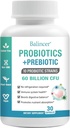 여성 및 남성, 60 억 CFUs 10 Strains, 지원 Digestive & Gut 건강, 가스 및 Bloating, 30 캡슐에 대한 Probiotics 및 유기 Prebiotics