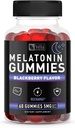 Melatonin Black Berry Gummies 5mg, 야간 수면 지원 Chewable 보충교재 | 60 조사