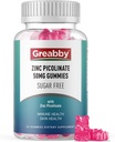 아연 Gummies - 아연 Picolinate 50mg, 설탕 무료, 아이 & 성인, 지원 성장, 면역 기능, 피부 건강, 60 Gummies를 위한 높게 흡수성 아연 Picolinate 보충교재