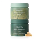 Frida Fertility Pre-Conception Supplement Set, His & Hers Daily Vitamins & Minerals for Fertility, Egg Support & sperm Health, Folic Acid, Inositol, CoQ10, 60 캡슐 각각, 30 일 공급