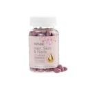 머리 피부와 손톱 비타민 – 비타민 C, E, 교원질, Hyaluronic 산, Argan & 야자열매 기름을 가진 5000mcg Biotin – 여성을 위한 Luscious 머리 성장 & 레이디언트 피부 보충교재 – 120 Softgels