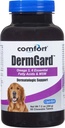 Kala Health Comfort DermGard Skin and Coat Supplement for Dogs, 60 Count, Healthy Skin, Shiny & Reduce 과도한 Shedding, MSM, Fish Oil & Omega 3, 6 및 9 Essential Fatty 산을 함유