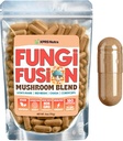 XPRS Nutra Fungi Fusion 버섯 혼합 캡슐 - 180 카운트 (90 일 공급) Lion 's Mane, Reishi, Chaga, Cordyceps 캡슐의 프리미엄 혼합 Mental Clarity, Cognition, Energy 및 Immunity 지원