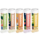 Drinklits Daily Hydration + Immune 지원 (5) 맛 콤보 팩 | 맛있은 과일 맛 - 0g Sugar - 매일 사용 | 5 Tubes/50 서빙 (10 튜브 당 정제)