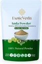 Amla Powder | 100 % 순수하고 천연 인디언 Gooseberry | 헤어 케어, 스킨 글로우 & 웰빙의 Ayurvedic 초본 보충 | 비 GMO, 첨가물 없음, 보존제 또는 필러 | 100g 파우치