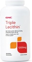 GNC 트리플 Lecithin 1200mg 보충교재는, 건강한 심장, 간장 및 신경계, 240의 서빙을 지원합니다