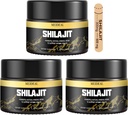 Shilajit 순수한 Himalayan 유기 Shilajit 수지, 85 + Trace 무기물 & Fulvic 산을 가진 금 급료 Shilajit 수지, 더 나은 건강을 위한 순수한 Shilajit 보충교재, 50 그램 (3 PC)