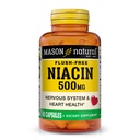 MASON NATURAL Niacin 500 mg 홍조 자유로운, 지원 심장 건강, 신경 체계 & 에너지 생산, 60의 캡슐