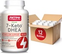 Jarrow Formulas 7-Keto DHEA 100 mg, 지방산 및 탄수화물 대사 지원, 30 Veggie 캡슐, 15-30 일 공급, 12 팩