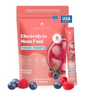 Mommy knows Best Mom Fuel Electrolyte 음료 혼합 용 엄마, Hydration Support - 임신, 임신, 전염, Electrolytes + Trace Minerals, Lactation Drink Mix Supplement (8 개)