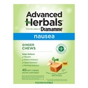 드라마민의 제작자, 고급 허브, 생강 체스, Nausea Relief Soft Chews Lemon-Honey-Ginger, 40 Count