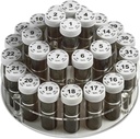 월간 알약 병 주최자 Caddy - 31 수 전체 크기 알약 병 w 어린이 증거 뚜껑 달 명확한 선반의 각 일 동안 및 쉽게 Medication 비타민과 보충제의 일일 복용량에 사용