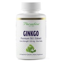 Paradise Herbs Ginkgo Biloba 추출물, 슈퍼 포텐, 울트라 순수, 비건, 비 GMO, 글루텐 무료, 120 채식 캡슐