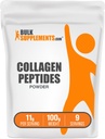 BulkSupplements.com 콜라겐 펩타이드 분말 - Bovine Collagen Powder, Powdered Collagen Supplement - Hydrolyzed & Gluten 무료, 서빙 당 11g, 100g (3.5 oz) (팩 1)
