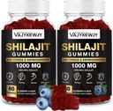 1000 MG Shilajit Gummies, 85 + Trace 무기물, Fulvic 산, Men & Women, Shilajit 수지, Shilajit Himalayan 유기, 뇌, 면역, 120 조사를 가진 유기 Shilajit Gummies