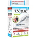 Nasopure Nasal Wash, 리필 키트, "The Nicer Neti Pot" Sinus Wash Kit, 편안한 Nasal Rinse 40 소금 패킷 (3.75 그램), Nasal Congestion, Cold, Flu, Allergy, Nasal Irrigation System, Lavage