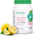 Organika Hyaluronic 산 보충교재 비타민 C (90 식물성 캡슐)를 가진: Symbiotic 합동 Wellness, 교원질, & 피부 Hydration Powerhouse - Mobility & 아름다움을 위한 강화된 Hyaluronic 산 보충교재