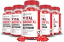 Justified Laboratories (5 팩) Vital은 XL Extreme 2000MG 성능 Gummies 고급 공식을 ACV Pomegranate Beet 주스 분말 B12 Vegan Non GMO 300 거미로 성장