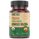 DEVA Vegan Ginkgo Biloba Dietary Supplement, USDA 유기, 비건 학회 인증, 쉬운 투-수로 작은 정제, 300 mg., 90-Count 병