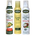 Mantova Keto 스프레이 오일 세트 (Avocado, Ghee, 코코넛 MCT 기름), 3의 팩