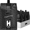 HTWO Nightlyfe Recovery, 16.9oz 프리미엄 수소는 Electrolytes, 비타민 및 미네랄, 12 팩, 복구 및 정신 명확성을위한 기능성 수소 패킷을 주입, 설탕 무료