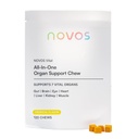 Novos Vital Nutritional Supplement Chews for Organ Liver, Brain, Eyes, Heart, Gut Support - Nattokinase, Lutein, Inulin, Rutin, Tropical flavor (120 카운트)