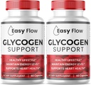(2 팩) 쉬운 교류 글리세로겐, EasyFlow 글리세로 지원 캡슐, 글리소 낙관 공식, 자연적인 혈관 세탁기술자, 우수한 쉬운 교류 글리세로겐 지원 (120의 캡슐)