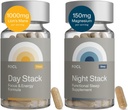 FOCL AM PM Nootropic Daytime Focus + Nighttime Recovery에 대한 기능 보충 | AM - 지원 초점 에너지 메모리 진단 성능 | PM 지원 Calm Restful Restorative Sleep, Melatonin-Free