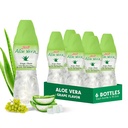 알로에 베라 주스 (Grape flavored) 순수 알로에 펄프의 더 큰 펑크와 (6 팩) 수화를 위해 중대한 식물에 근거한 주스는 큰 알로에 펄프를 포함합니다. 그것은 성인과 아이를 위해 건강합니다