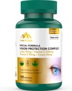 Lutein 및 Zeaxanthin 보충제 - Lutein 20mg, Zeaxanthin, Astaxanthin, Crocin, 비타민 C & E, 120 Softgels, Non-GMO, 글루텐 - 무료, 지원 눈 건강