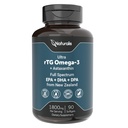Naturalis Ultimate rTG Omega 3 Fish Oil 1800mg from Wild 뉴질랜드 Tuna - Full Spectrum Omega3s EPA, DHA 및 DPA - 지속 가능한 Sourced, Non-GMO, 글루텐 무료 - 90 Softgels