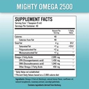 마이티 오메가 2500 포텐 오메가 3 보충 - Teaspoon 당 2500 MG EPA DHA - 높은 복용량 오메가의 3 생선 기름 - 남태평양 Anchovy Sourced - Triglyceride 오메가 3 지방산 보충